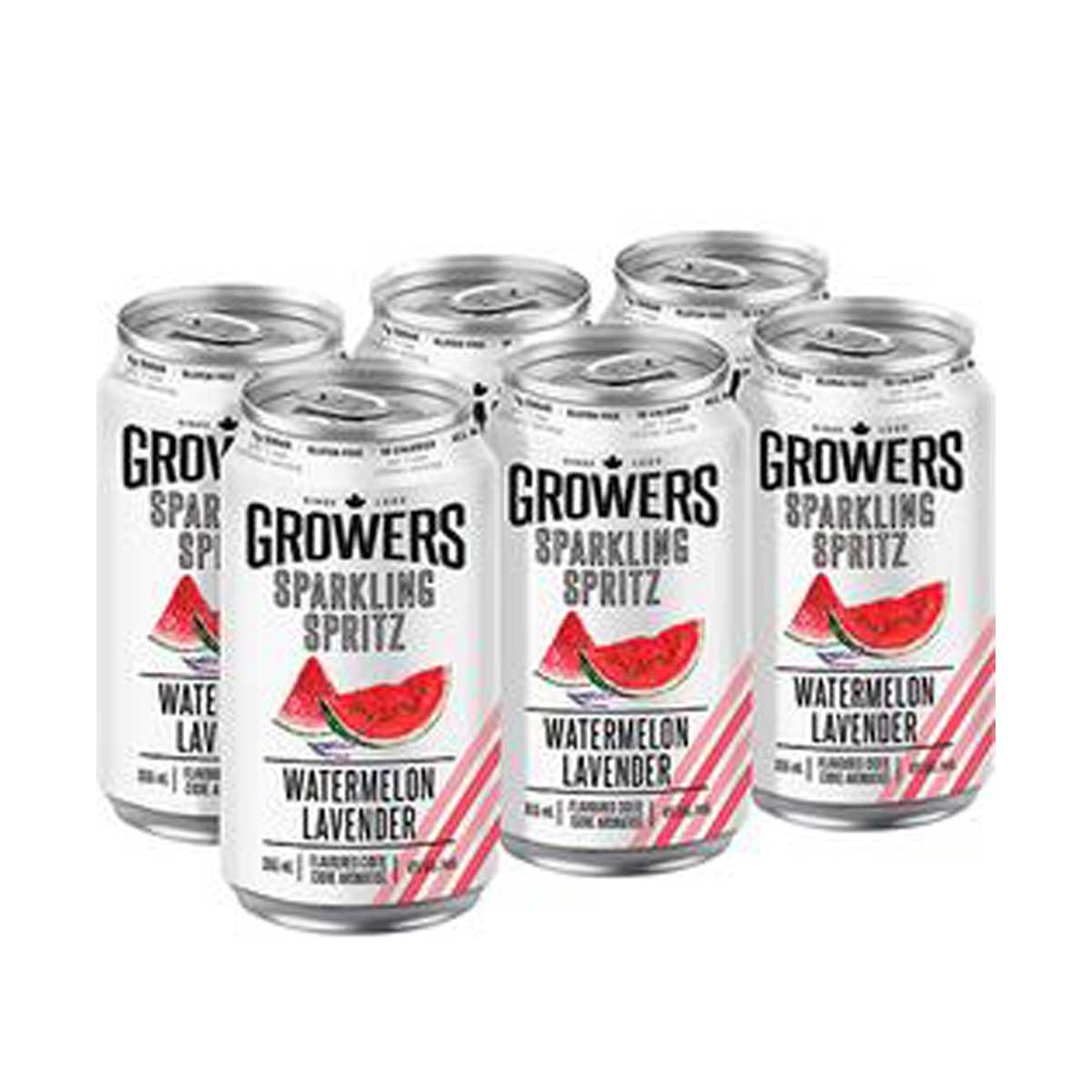 TAG Liquor Stores BC-GROWERS SPRITZERS WATERMELON 6 CANS