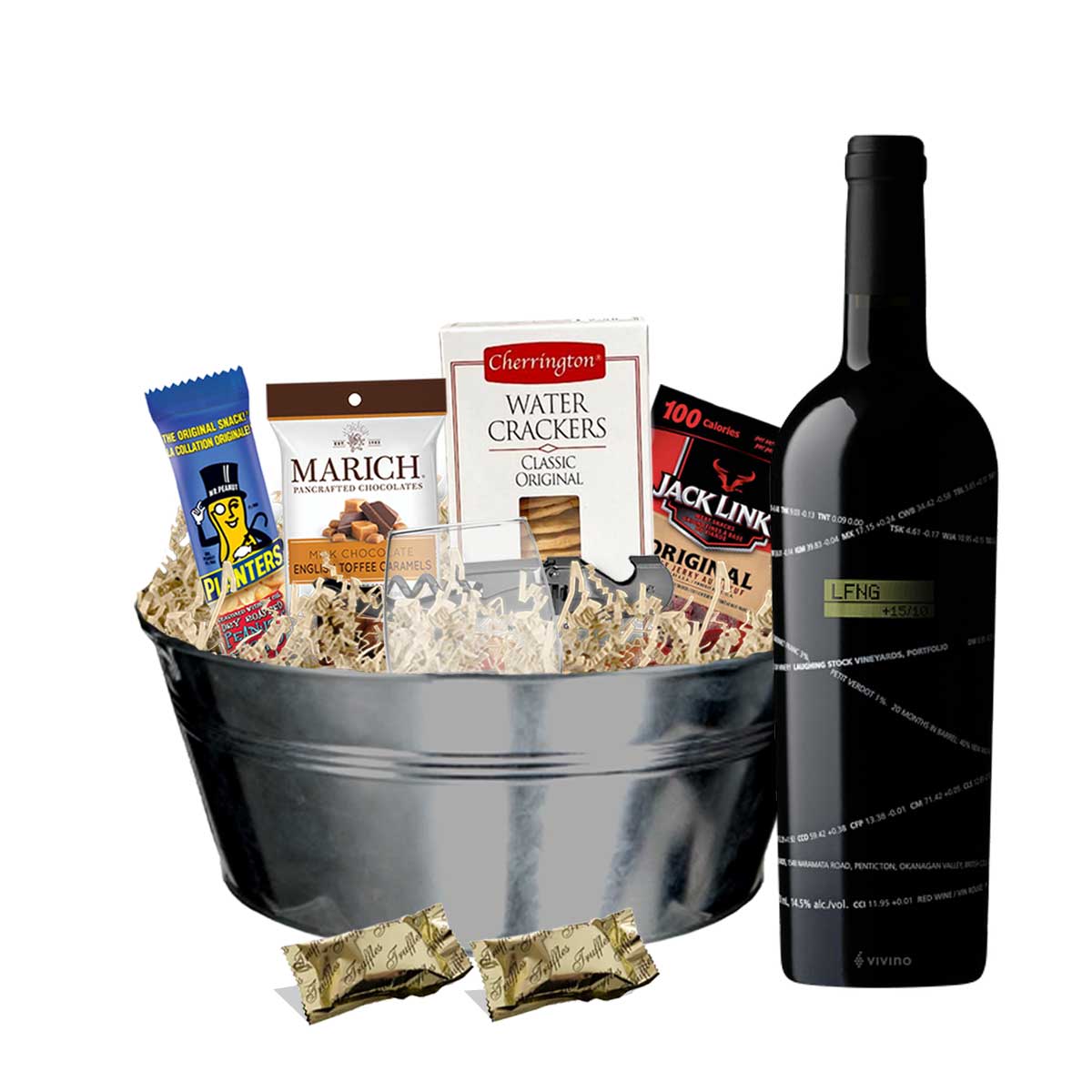 TAG Liquor Stores BC - Laughing Stock Blind Trust Red Blend 750ml Gift Basket