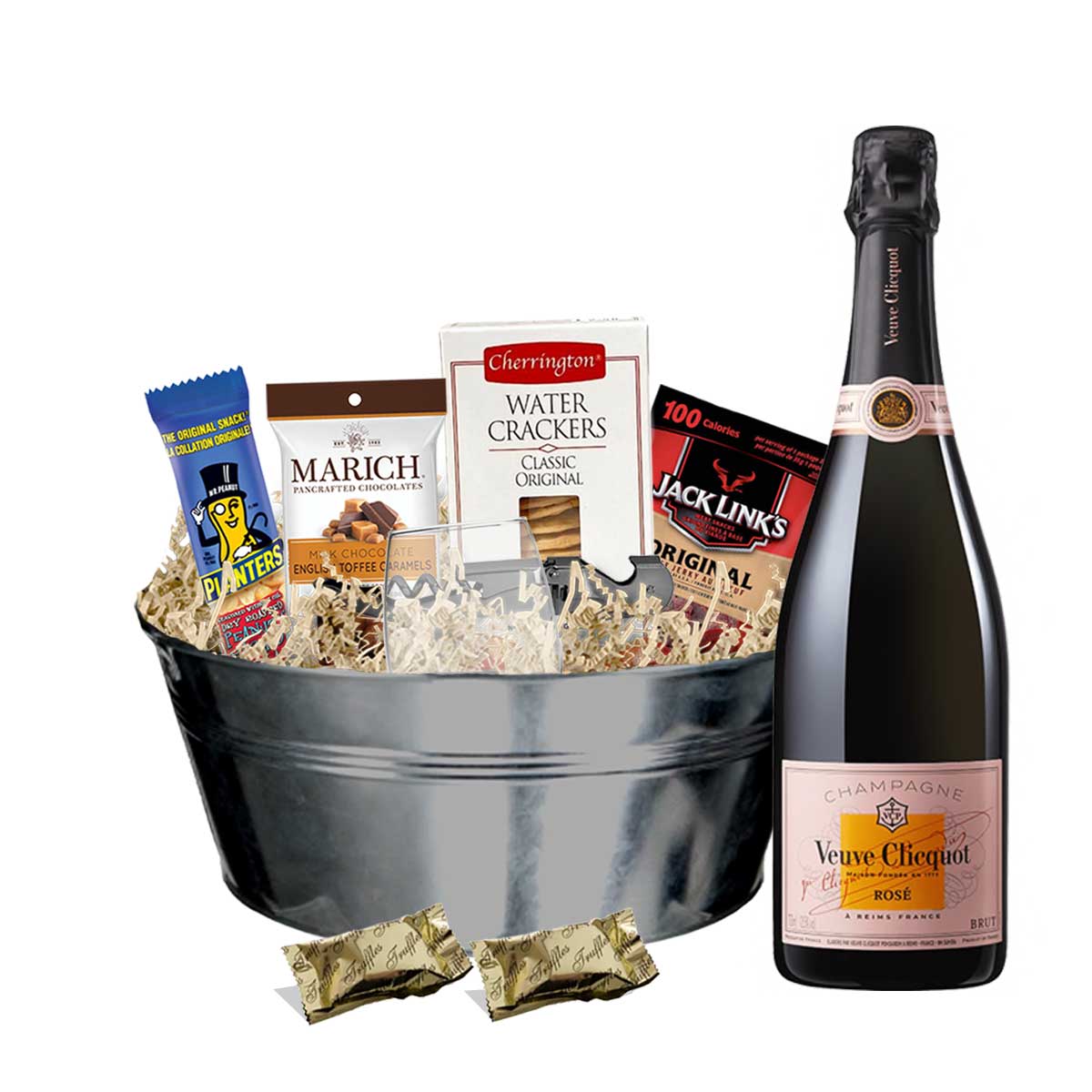 TAG Liquor Stores BC - Veuve Clicquot Rosé Champagne 750ml Gift Basket